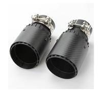 1 Piece Car Exhaust Tip Muffler Tip Universal Exhaust Pipe Exhaust System 60mm 63mm Nozzle Rear Muffler Tip Tail(B-63MM IN 89MM OUT)