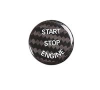 1 Piece Carbon Fibre Engine Start Stop Button Cover for BMW 4 Series Coupe F32 2013-2020 Ignition Switch Decoration Sticker Interior Trim Accessories,Black