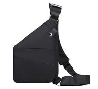 1 Piece Casual Right Chest Bag, Multi-layer Waterproof Crossbody Bag, Fashionable Small Shoulder Bag, Suitable for Daily Hiking, Cycling and Sports Training (Black)