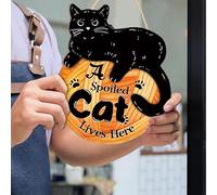 1 Piece Cat Hang Tag, Fun Hang Tag, Wooden Sign Hang Tag, Home Decoration, Cute Decorative Hang Tag
