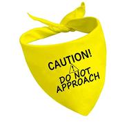 1 Piece Caution Dot Not Approach Nervous Dog Bandana Shy Rescue Dog Bandana Nervous Shy Dog Gift (Dot Not Approach D2)
