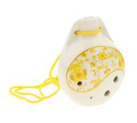 1 Piece Ceramic Alto Ocarina 6 Hole C Key for Children Adult Beginners