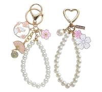 1 Piece Cherry Blossom Keychain and 1 Piece Rabbit Keychain, Cute and Sweet Keychain, Women's Keychain, Decorative Keychain