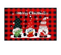1 Piece Christmas Decoration Doormat Farmhouse Happy Doormat Christmas Door Mat Slip Indoor Floor Mat Low Profile Entrance Rug Autumn Holiday Mat Christmas Non-Slip Visual (B, One Size)
