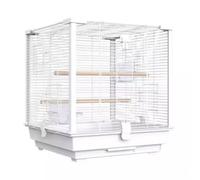 1 Piece Cockatiel Cage,Square Metal Bird Cage With Bird Feeder, Tray For Parrots Conures Lovebird Cockatiel Parakeets Bird Cages For Budgie