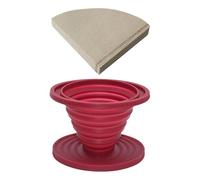 1 Piece Coffee Funnel Cup, 40 Coffee Filters, Coffee Dripper, Camping Coffee Filter, Portable Coffee Filter, Coffee Dripper Holder