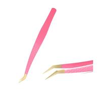 1 Piece Coloured Tweezers Stainless Steel Tweezers for Eyelash Extensions(02)