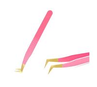 1 Piece Coloured Tweezers Stainless Steel Tweezers for Eyelash Extensions(06)