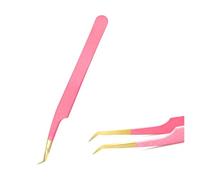1 Piece Coloured Tweezers Stainless Steel Tweezers for Eyelash Extensions(10)
