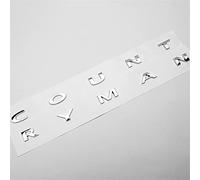 1 Piece Custom Word Countryman Letter Decal for Car Rear Trunk Tailgate 3D Inserted Badge Emblem for Replacement (Chrome)
