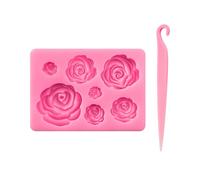 1 Piece Daisy Mold and 1 Piece Plastic Demoulding Knife, Baking Tools, Chocolate Molds, Candy Molds, Silicone Molds, Kitchen Supplies