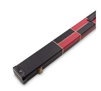 1 Piece Deluxe Chequered Design Snooker & Pool Hard Cue Case (Burgundy)