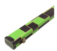 1 Piece Deluxe Patch Design Snooker & Pool Hard Cue Case (Green and Black)