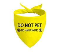 1 Piece Do Not Pet No Hand Sniffs Dog Bandana Nervous Anxious Dog Bandana (NO HAND SNIFFS D)