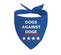1 Piece Does Against Doge Triangle Dog Bandana Political Dog Scarf Liberal Gift Human Rights Gift (Does Against D)