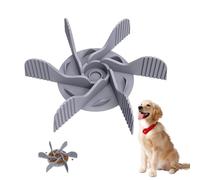 1 Piece Dog Bowl Feeding Insert, Slow Feeder, Anti-Hanging Bowl Dog Leash Insert, Dog Slow Food Bowl, Anti-Suffocation Silicone Dog Bowl, Dog Bowl Accessories (Grey)