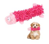 1 Piece Dog Plush Toy, Pig Dog Toy, Dog Bite Toy, Squeaky Pet Toy, Reduces Time Killing and Boredom Reducing, Suitable for Dogs of All Sizes. (Pink)