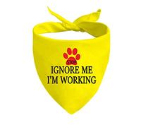 1 Piece Dot Not Pet Working Dog/Do Not Distract/Ignore Me Working Dog Bandana (I'M WORKING D)