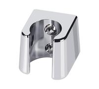1 Piece Drilled Shower Bracket - Wall Mount Shower Head Holder (Silver)