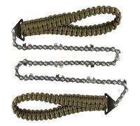 1 Piece Emergency Camping Hiking Tool 11 Sawtooth Outdoor Tools Hand Zipper Saw Garden Logging Survival Chain Saw Portable(Green)