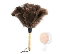 1 Piece Feather Duster And 1 Piece Wooden Hook, Home Cleaning Tools, Household Items, Furniture Accessories, Easy Dust Removal Tool, Dust Removal Gadget, Self-Adhesive Hooks