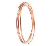 1 Piece Flexible Copper Tube Coil for Air Conditioning, T2 Red Copper Piping Components Lightweight Design(1M*6MM*1.5MM)