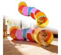 1 Piece Foldable Cat Cat Tunnels For Indoor Cats Rabbit Tunnel Up Crinkle Interactive Hole Cat Tube With Play And For Puppy Kitty 73230