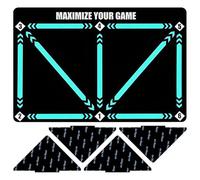 1 Piece Football Training Mat, 4 Pieces Triangular Anti-Slip Stickers, Indoor Training Mat, Soccer Foot Training Carpet, Ball Control Training Mat, Training Anti-Slip Shock Absorption Mat