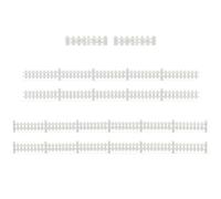 1 Piece Gauge N 1:160 Model Fence Plastic Fence Kit Landscaping Decoration (White Without Door)