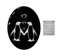 1 Piece Glass Penguin Ornament - Creative Design, Interesting Couple & Romantic Gift