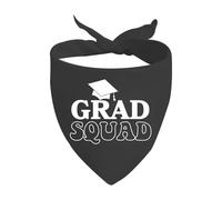 1 Piece Graduation Merchandise Grad Squad Triangle Dog Bandana Senior Graduation Gift (Grad Squad D)