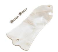 1 Piece Guitar Truss Rod Cover - Bell-Shaped 2 Hole / 3 Hole Headstock Plate for Electric Guitars, Ebony Rosewood Mahogany Paua Shell, Fits Gibson, LP, SG, Epiphone (#12-Paua Shell-2 Hole)
