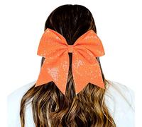 1 Piece Hair Bobbles Gradient Sequins Bowknot Headdress Ropes Decorations Headdress Decoration Hair Bobbles for Girls (Orange, One Size)