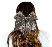 1 Piece Hair Bobbles Gradient Sequins Bowknot Headdress Ropes Decorations Headdress Decoration Hair Bobbles for Girls (Gold, One Size)