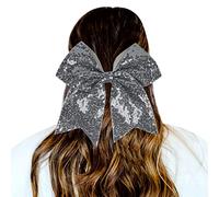 1 Piece Hair Bobbles Gradient Sequins Bowknot Headdress Ropes Decorations Headdress Decoration Hair Bobbles for Girls (Grey, One Size)