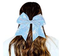 1 Piece Hair Bobbles Gradient Sequins Bowknot Headdress Ropes Decorations Headdress Decoration Hair Bobbles for Girls (Light Blue, One Size)