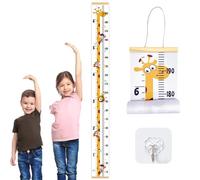 1 Piece Hanging Picture Children's Height Ruler with 1 Hook, Height Growth Chart, Wall-Mounted Measuring Ruler, Suitable for bedrooms, Children's Rooms, Wall Decorations