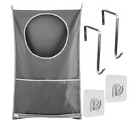 1 Piece Hanging Storage Bag with Hook, Large-Capacity Laundry Basket, Dirty Clothes Storage Bag, Wall-Mounted Laundry Bag, Suitable for Home Use and Travel