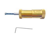 1-Piece Haoshi Gold Color Lock Picks Fast for Abloy Locks, Professional Locksmith Tools, Picking Set Quick Opener