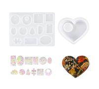 1 Piece Heart Shaped Silicone Mold, 1 Piece Epoxy Mold, Love Candle Holder Mold, Candle Casting Mold, Silicone Heart Shaped Candle Holder, Heart Shaped Plaster Mold