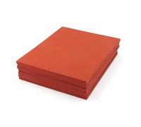 1 Piece High Temp Silicone Foam Pressing Pad 500x500mm - Red Heat Mat for Laminating Machine, Industrial & Aviation Use(500x500x3mm)