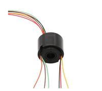 1 piece hole diameter 5mm 7mm hole slip ring 2/4/6/12 wire hollow shaft conductive ring(Hole 7mm 6CH 1.5A)