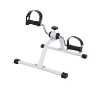 1 Piece Home Use Mini Exercise Bike, Pedal Exerciser for Elderly Lower Limb Training, Folding Fitness Cycle, Small White Black Simple(Whitesimple)