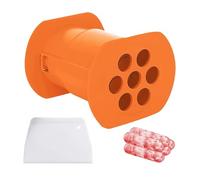 1 Piece Hot Dog Press, 1 Scraper Cutter, Minced Meat Forming Machine, Meatball Machine, Patty Machine Press, Kitchen Meatball Machine, 7 Hole Hot Dog Press, Hot Dog Machine Set