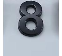 1 Piece House Address Numbers for Outside - Mailbox Numbers Reflective, 0-9 Adhesive Letters Are Applicable for Mailboxes, Cars, Door, Window, Sign, House, Making Them More Recognizable(Black C,8)