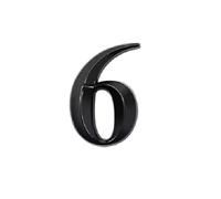 1 Piece House Address Numbers for Outside - Mailbox Numbers Reflective, 0-9 Adhesive Letters Are Applicable for Mailboxes, Cars, Door, Window, Sign, House, Making Them More Recognizable(Black A,6)