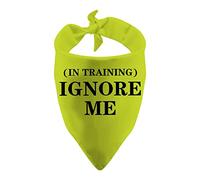 1 Piece Ignore Me In Training Dog Bandana Yellow Dog Bandana Anxious Dog Reactive Dog Bandana (gnore Me In Training Dog)