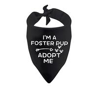 1 Piece I'm A Foster Pup Adopt Me Dog Bandana Adopted Adored Dog Bandana Funny Dog Bandana (I'M A FOSTER PUP ADOPT ME)
