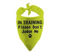 1 Piece In Training Please Don't Judge Me Dog Bandana In Training Dog Bandana (IN TRAINING Please Don't Judge Me)