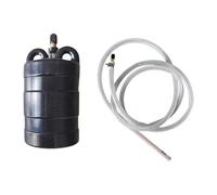 1-Piece Inflatable Pipe Plug DN100mm, Magperfect Rubber Sewer Test Plug with Extension Tube, Black